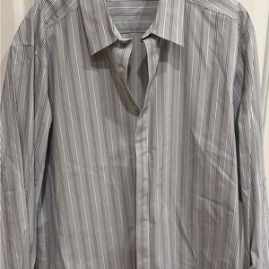 Men's Striped Blue Shirt